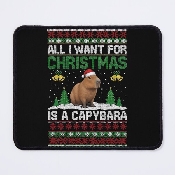 Item preview, Funny Ugly Christmas Sweater All I Want For Christmas Is A Capybara designed and sold by legendaryskins.
