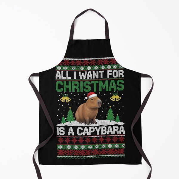 Item preview, Funny Ugly Christmas Sweater All I Want For Christmas Is A Capybara designed and sold by legendaryskins.