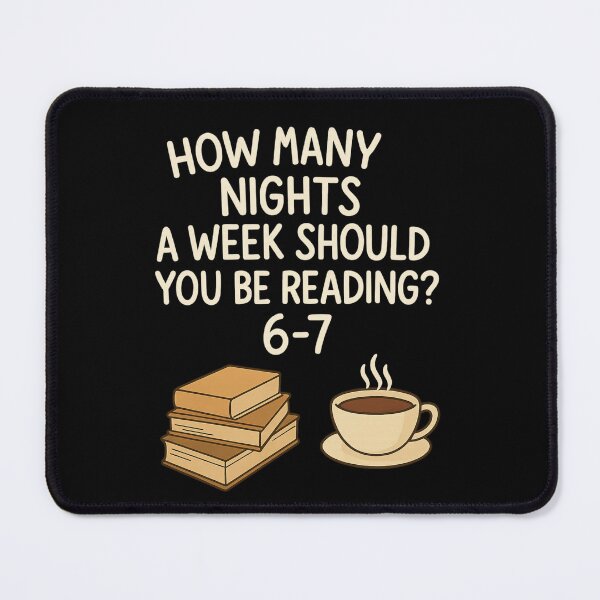 Item preview, How Many Nights Should You Be Reading? 6–7 – Cozy Book Habit Design designed and sold by haitrieuic96.