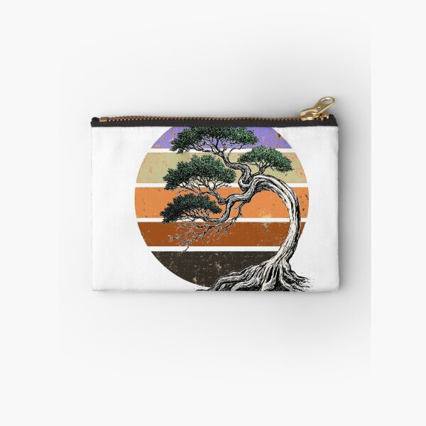 Item preview, Vintage Bonsai – Zen Tree Art with Retro Sunset designed and sold by denip.