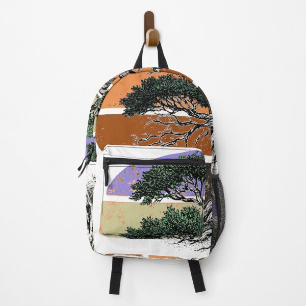 Item preview, Vintage Bonsai – Zen Tree Art with Retro Sunset designed and sold by denip.