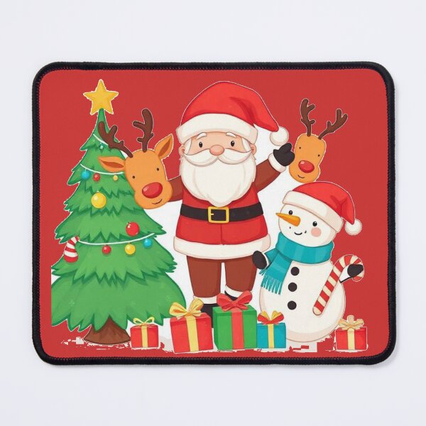 Item preview, Cute Christmas Characters Holiday Illustration designed and sold by Wizdem Artworkz.