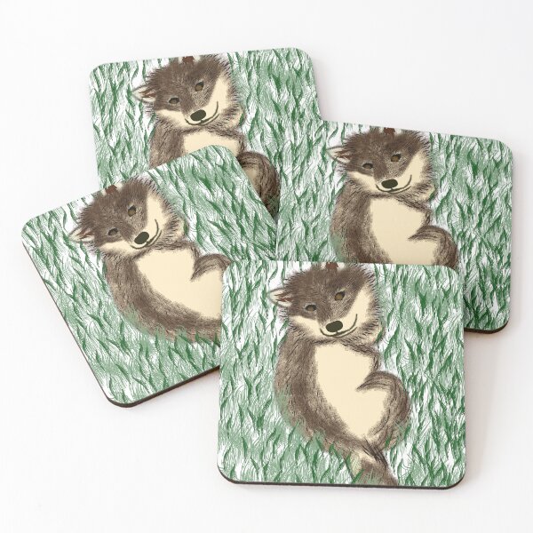 Item preview, Black-sesame Shiba in green designed and sold by ShibaCruise-On.