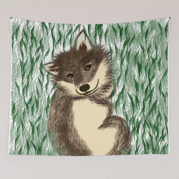 Item preview, Black-sesame Shiba in green designed and sold by ShibaCruise-On.