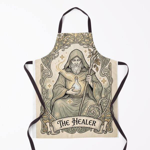 Item preview, The Healer Tarot Card - Vintage Art Nouveau RPG Class designed and sold by NextLevelThread.