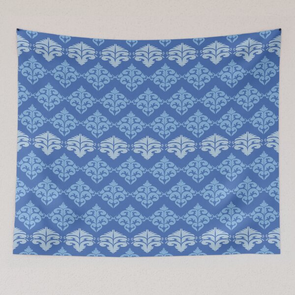 Item preview, Blue Oriental Damask Seamless pattern designed and sold by ChaReePat.