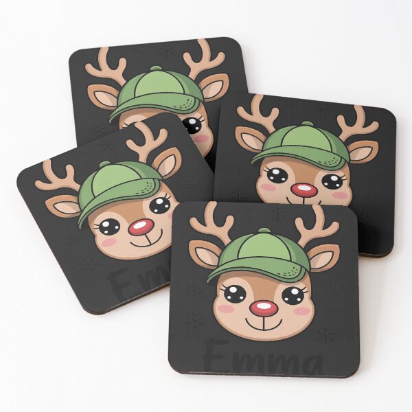 Item preview, Custom Reindeer Christmas With Kid Names designed and sold by LegendsArt75.