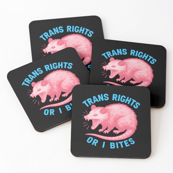 Item preview, Trans Rights Or I Bites Funny Possum Support Feminist Lgbtq designed and sold by TYLERLOVGREN.