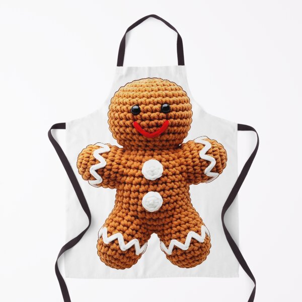 Item preview, Cute Gingerbread Man Plush – Cozy Christmas Crochet Cookie Illustration designed and sold by LALA-MIRA.