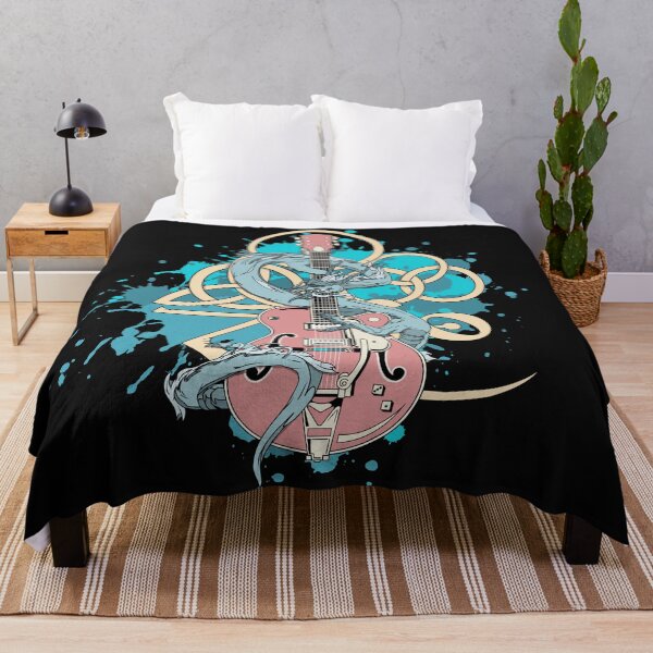 Item preview, Guitar, Dragon Guitar, Rock and Roll Zep Gift, Music Lover, tattoo design, designed and sold by Bert Englefield.