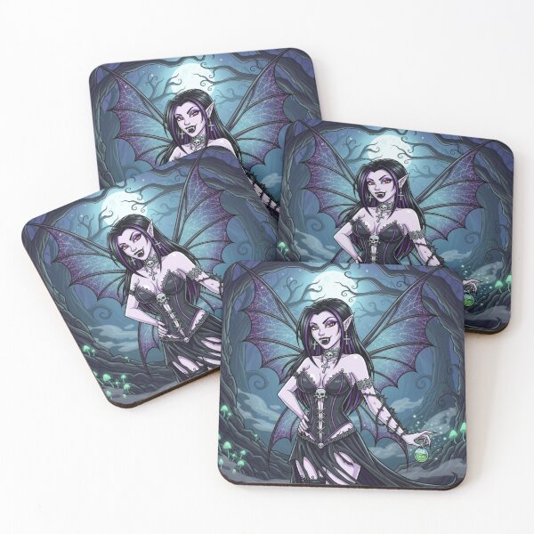 Item preview, Goth Vampire Fairy in forest with love potion designed and sold by Prestons Corner.