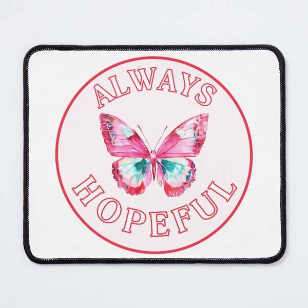 Item preview, Always Hopeful Pink Butterfly – Bright Inspirational Art designed and sold by HopefulAddie.