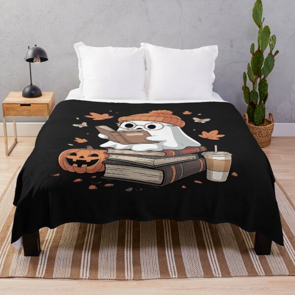 Item preview, Cute Ghost Reading Book Lovers Autumn Fall Halloween Ghost designed and sold by GaryPacheco6.