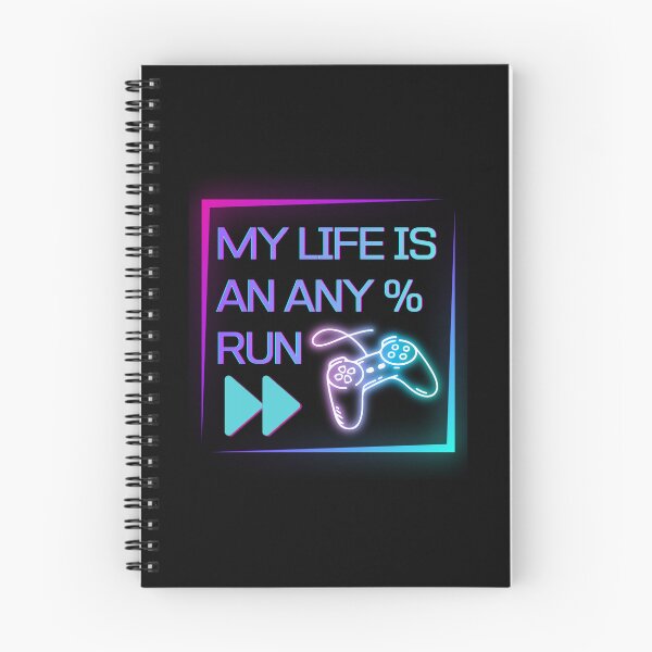 Item preview, My Life Is an Any% Run – Neon Gamer Controller Speedrun Design designed and sold by PHRASEandSTYLE.