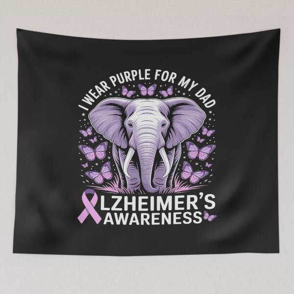 Item preview, Dad Alzheimer's Awareness Elephant Wear Purple For My Dad designed and sold by GaryPacheco6.