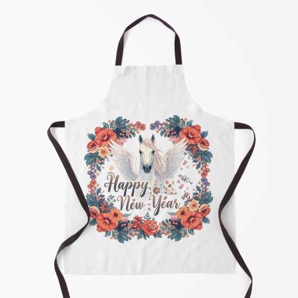 Item preview, Isolated cute watercolor horse clipart. Happy new year and merry Christmas card and shirt design. designed and sold by PWDigitalArt.