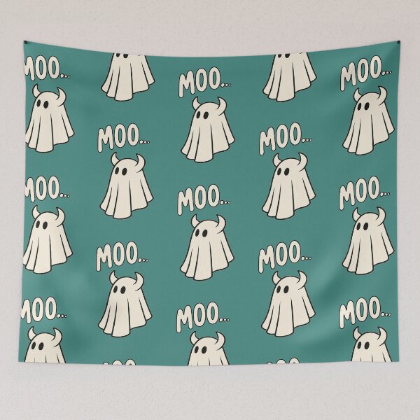 Item preview, Ghost Moo – Funny Halloween Cow-Spirit Design designed and sold by denip.