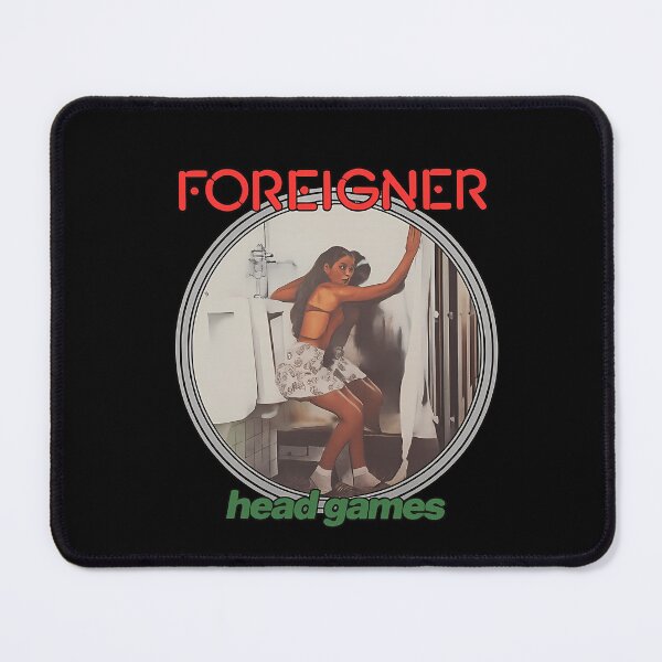 Item preview, Foreigner Head Games Retro Cover Circle designed and sold by TYLERLOVGREN.