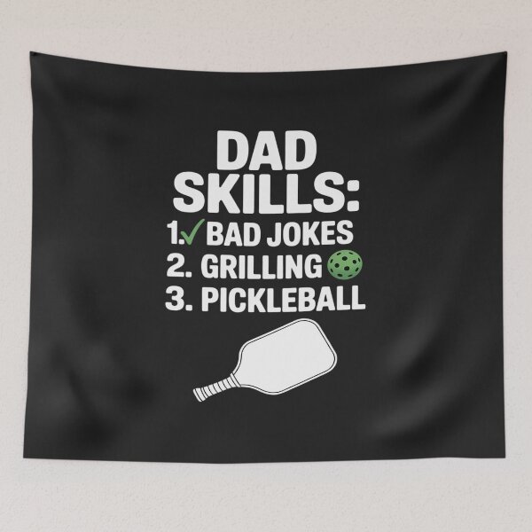 Item preview, Dad Skills Pickleball Player Funny Dad Father's Day designed and sold by GaryPacheco6.