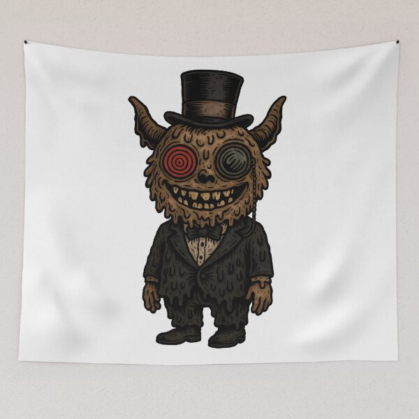 Item preview, Creepy Gentleman Monster With Top Hat Dark Horror Art designed and sold by Th4d1us.