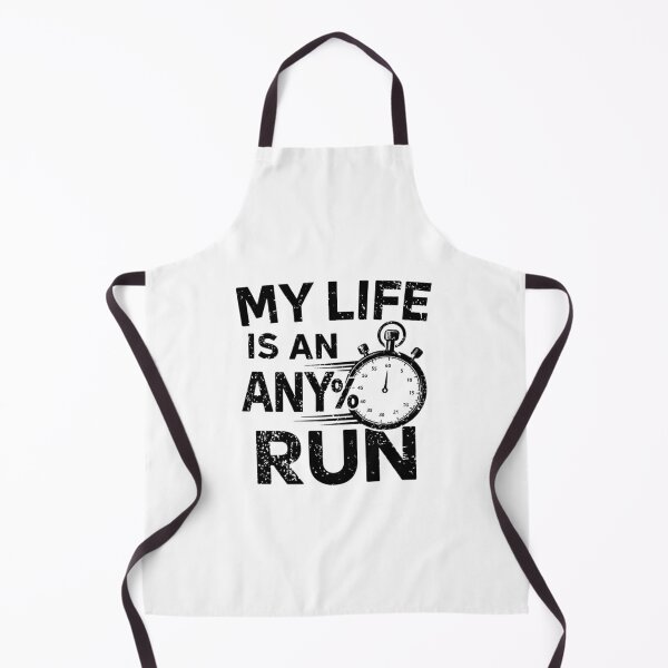 Item preview, My Life Is an Any% Run – Stopwatch Speedrunner Graphic designed and sold by PHRASEandSTYLE.