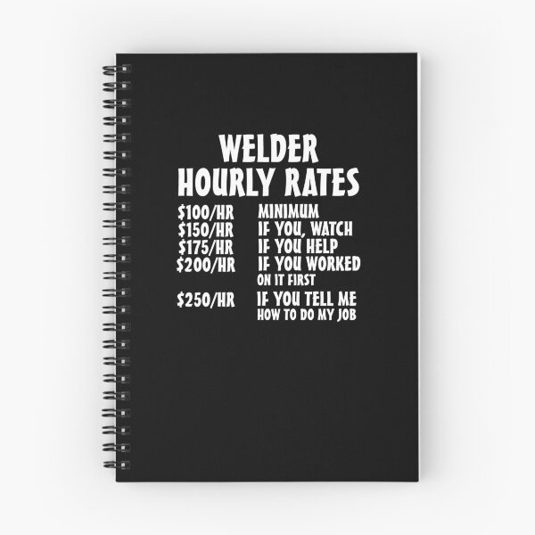 Item preview, Welder Hourly Rates designed and sold by TeeTimeGuys.