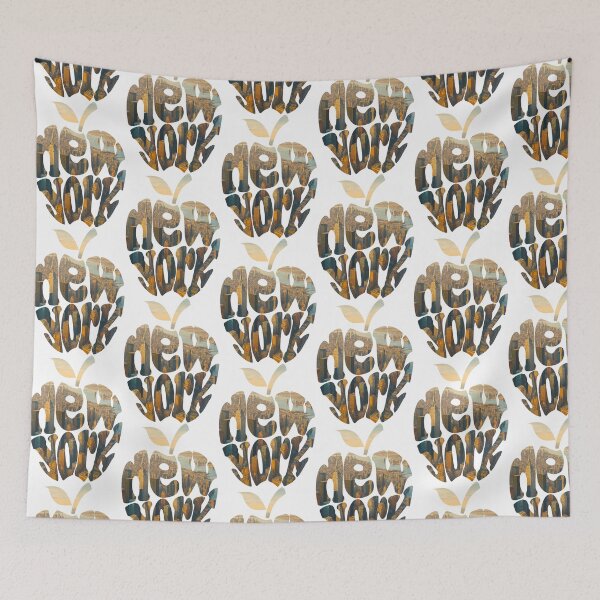 Item preview, Big Apple Skyline – New York City Aerial Typography designed and sold by denip.