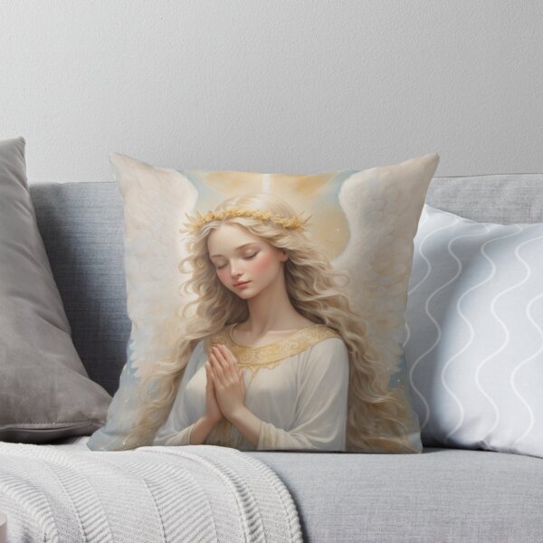 Item preview, Radiant Celestial Angel – Mystical Acrylic and Watercolor Creation designed and sold by Heavenly Resonance.
