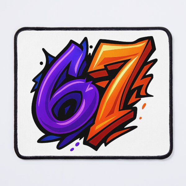 Item preview, 6 7 Six Seven 3D Typography designed and sold by WHITE FLAME PRINTS.