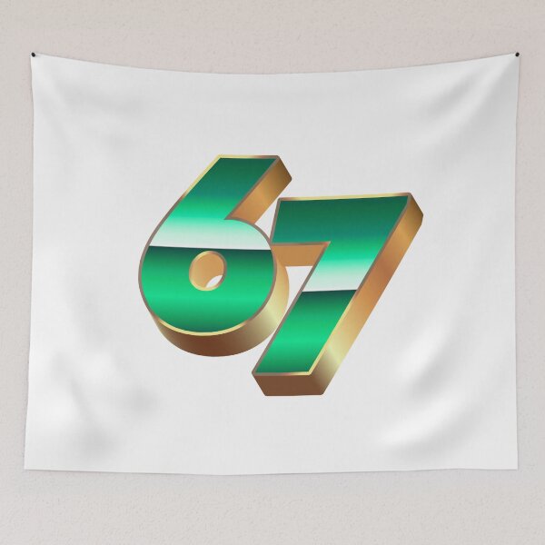 Item preview, 6 7 Six Seven 3D Typography designed and sold by WHITE FLAME PRINTS.