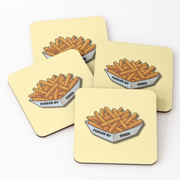 Item preview, Fueled By Fries – Funny Food Lover Illustration designed and sold by MadeInNapTime.