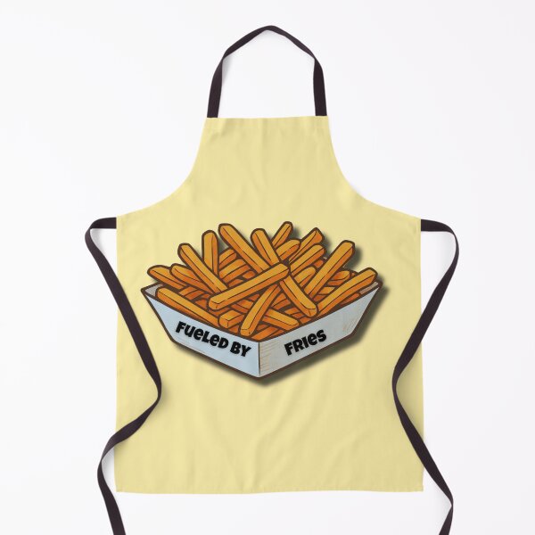 Item preview, Fueled By Fries – Funny Food Lover Illustration designed and sold by MadeInNapTime.