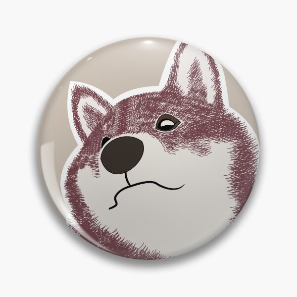 Item preview, Burgundy Shiba in fine-line texture designed and sold by ShibaCruise-On.