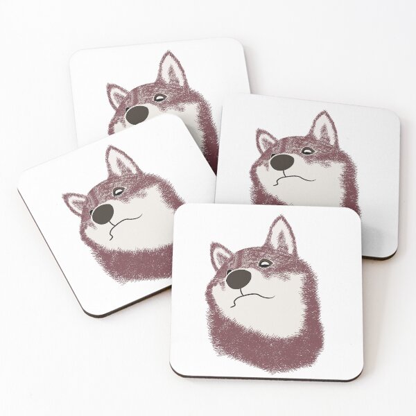 Item preview, Burgundy Shiba in fine-line texture designed and sold by ShibaCruise-On.