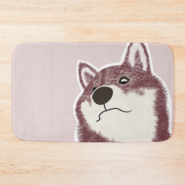 Item preview, Burgundy Shiba in fine-line texture designed and sold by ShibaCruise-On.