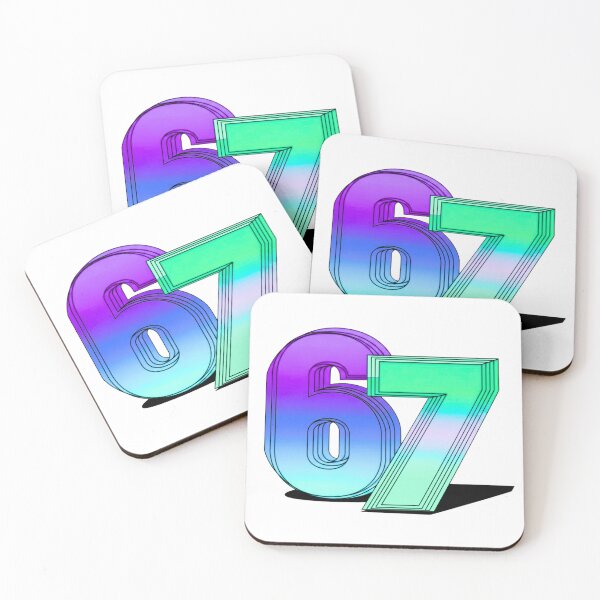 Item preview, 6 7 Six Seven 3D Typography designed and sold by WHITE FLAME PRINTS.