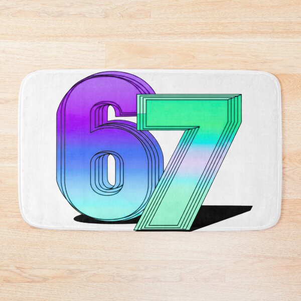 Item preview, 6 7 Six Seven 3D Typography designed and sold by WHITE FLAME PRINTS.