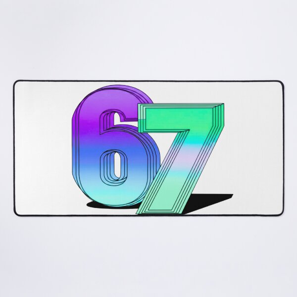 Item preview, 6 7 Six Seven 3D Typography designed and sold by WHITE FLAME PRINTS.