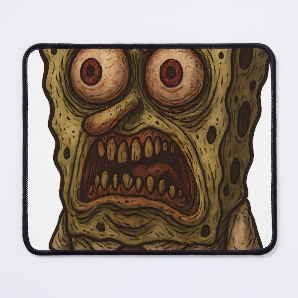 Item preview, Creepy Sponge Monster Horror Parody Illustration designed and sold by Th4d1us.
