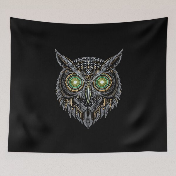 Item preview, Cyberpunk Owl | Night Vision Protocol Neon Eyes designed and sold by ColorSplash123.
