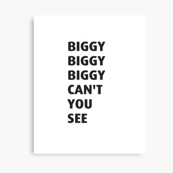 Biggie Smalls Canvas Prints Redbubble