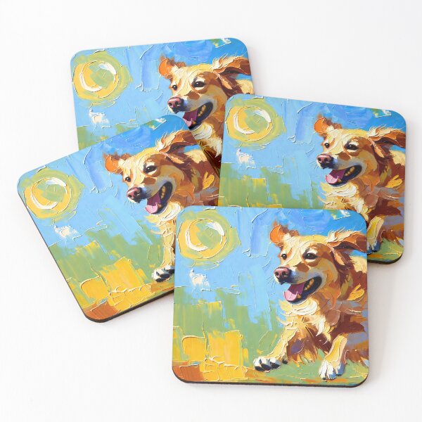 Item preview, Happy Golden Retriever Chasing Ball in Sunlight designed and sold by ChrisButler.
