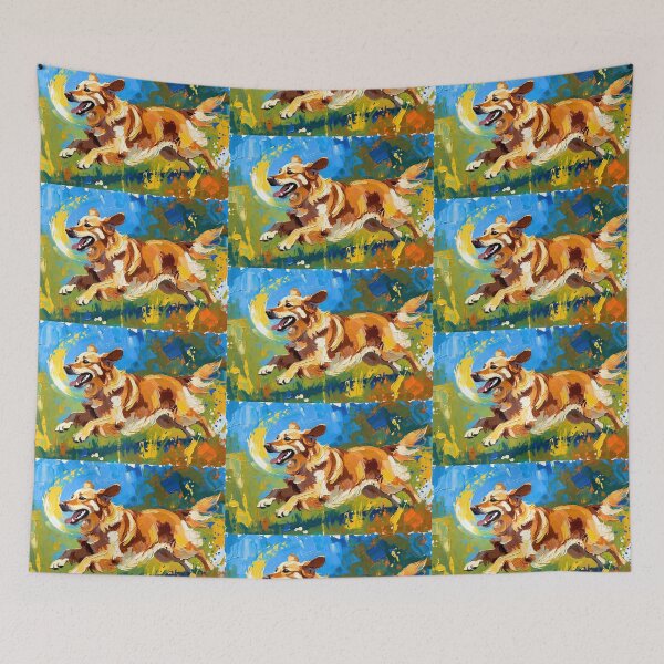 Item preview, Golden Retriever Joyful Dash designed and sold by ChrisButler.