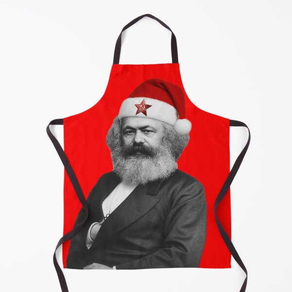 Item preview, Charles (Karl) Marx in Santa Claus hat Merry Mar X-mas designed and sold by RATIO CREATIVA.