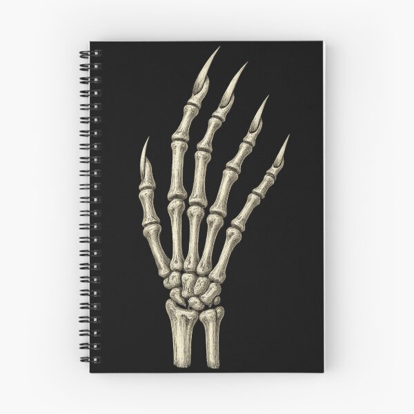 Item preview, Gothic Skeleton Hand Art – Anatomical Bone Illustration – Dark Vintage Aesthetic Design designed and sold by Mouraludia.