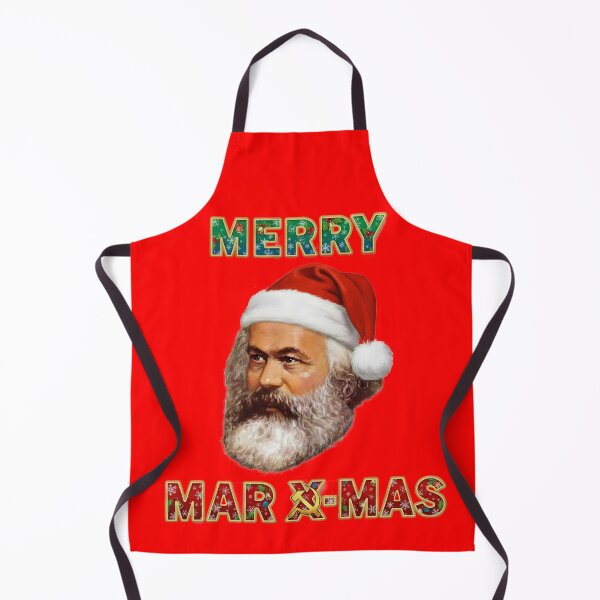 Item preview, Charles (Karl) Marx in Santa Claus hat Merry Mar X-mas designed and sold by RATIO CREATIVA.