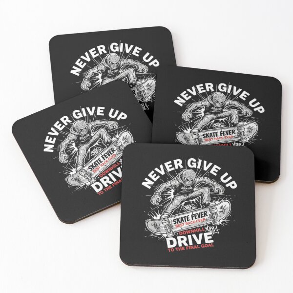 Item preview, Never Give Up – Skate Fever Downhill Graffiti Streetwear designed and sold by ALL ART .