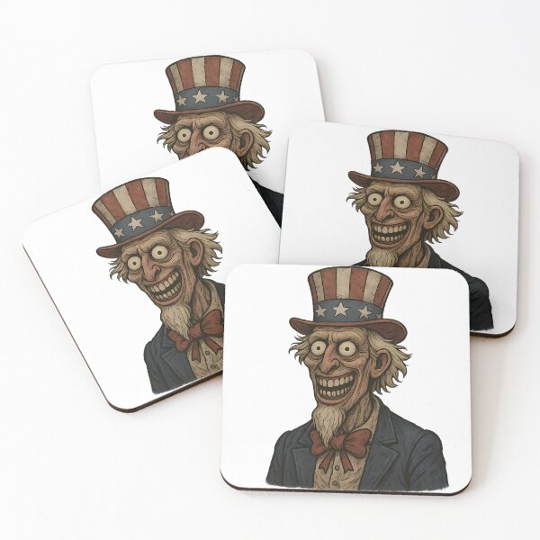 Item preview, Creepy Patriotic Figure Dark Satire Illustration designed and sold by Th4d1us.