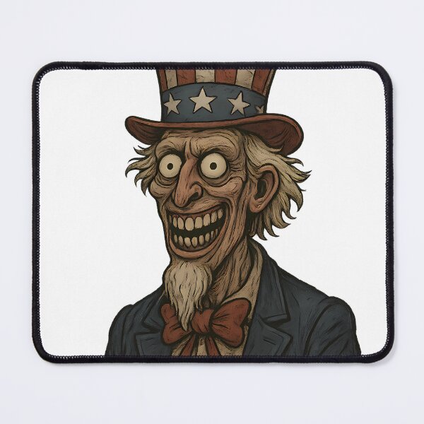 Item preview, Creepy Patriotic Figure Dark Satire Illustration designed and sold by Th4d1us.