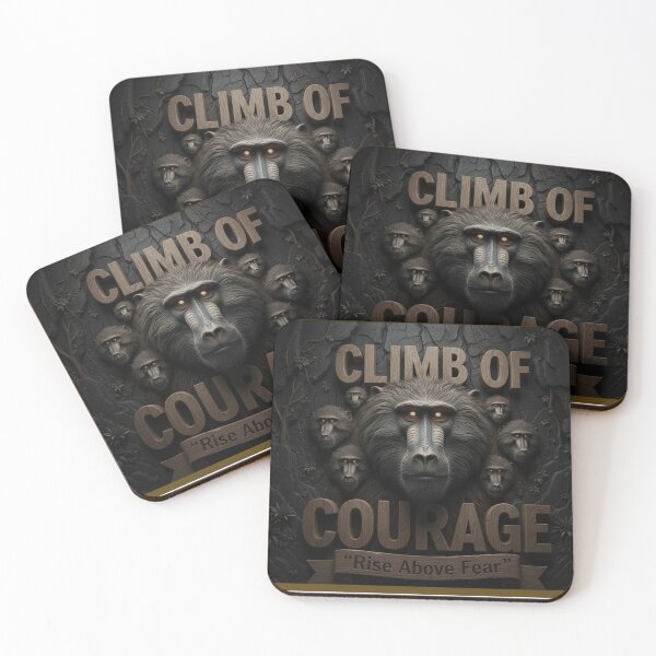 Item preview, Fierce Baboon Courage Art Primal Instinct, Rise Above Fear designed and sold by SavannaStrikes.